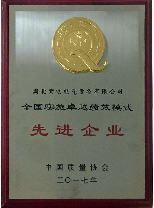 紫電公司榮膺“全國實(shí)施卓越績效模式先進(jìn)企業(yè)”榮譽(yù)稱號